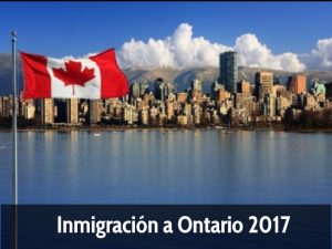 Inmigración a Ontario 2017 -