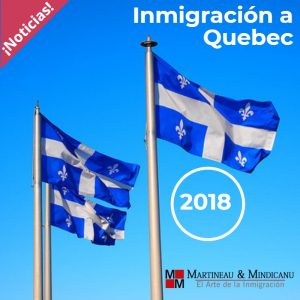 Noticias – Inmigración a Quebec 2018 -