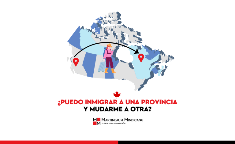 ¿Puedo emigrar a Canadá por una provincia y mudarme a otra?