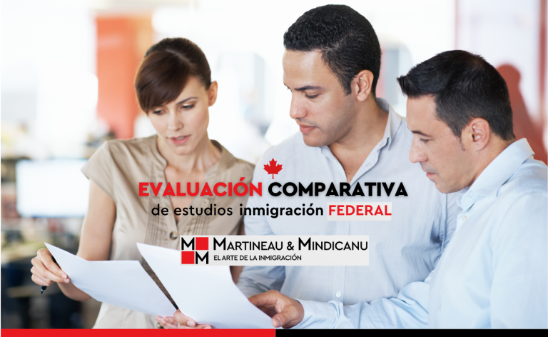 Evaluación comparativa de estudios para inmigración federal