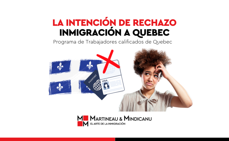 La intención de rechazo, inmigración a Quebec, trabajadores calificados