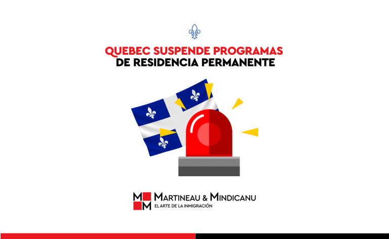 Québec suspende los programas de residencia permanente